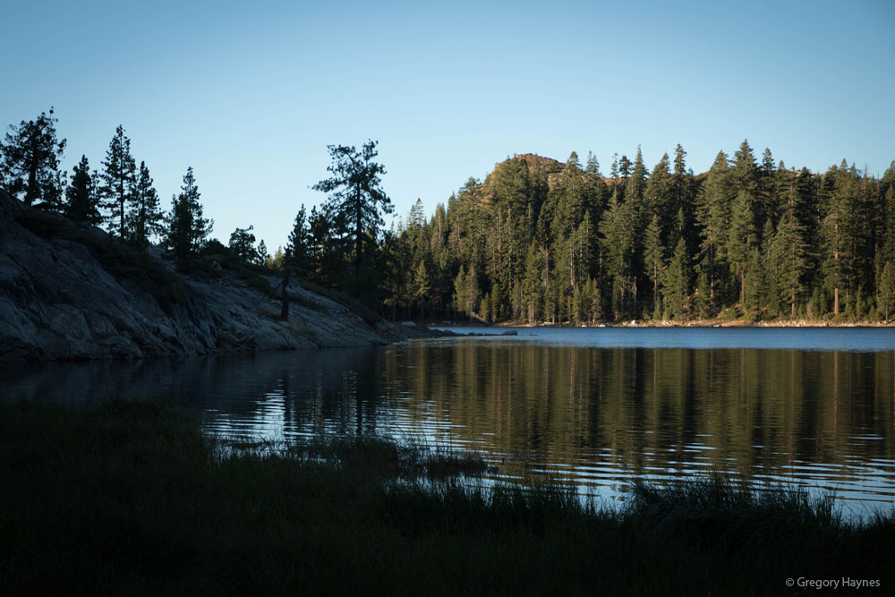 the shores of Blue Lake