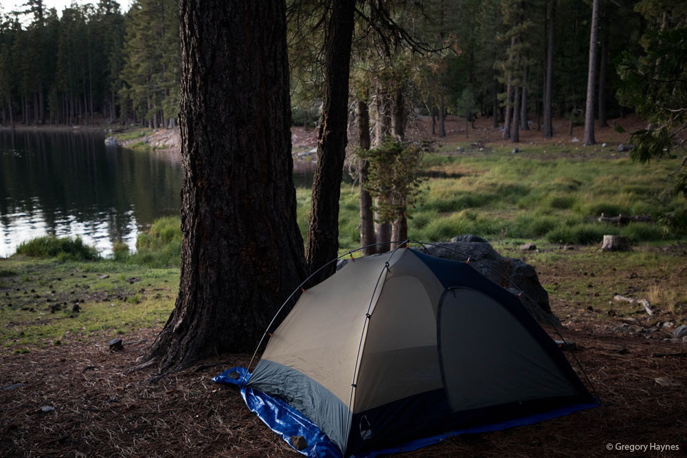 Our camp at Blue Lake