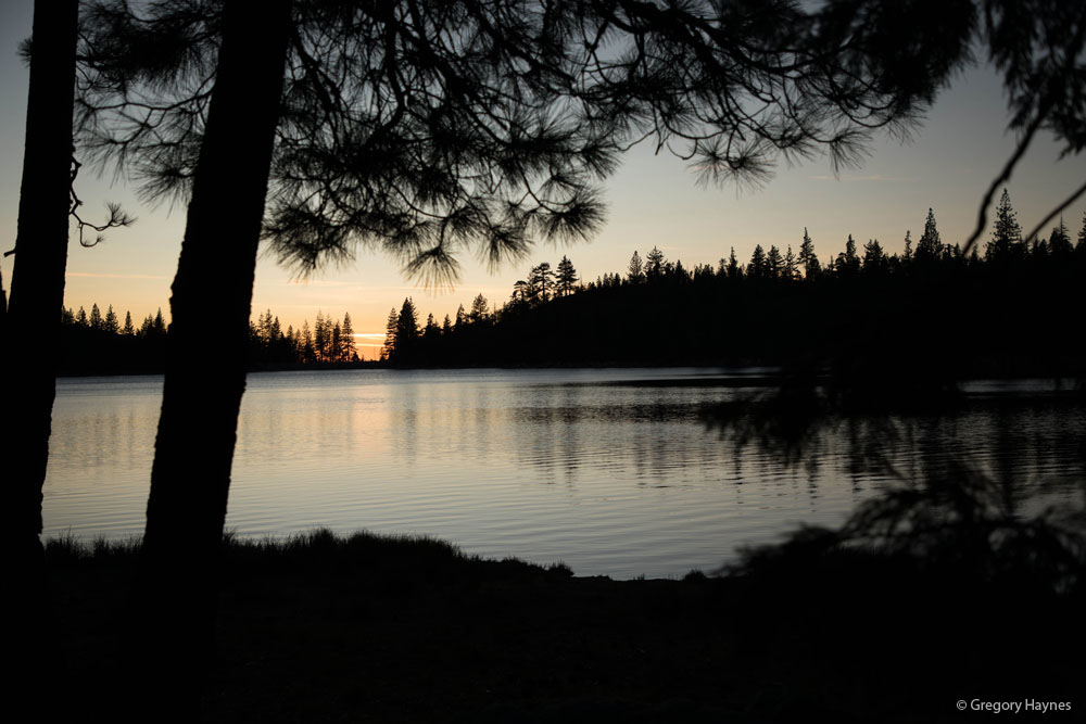 Sunset at Blue Lake