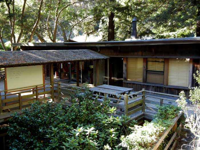 A Zen office complex near the communal kitchen