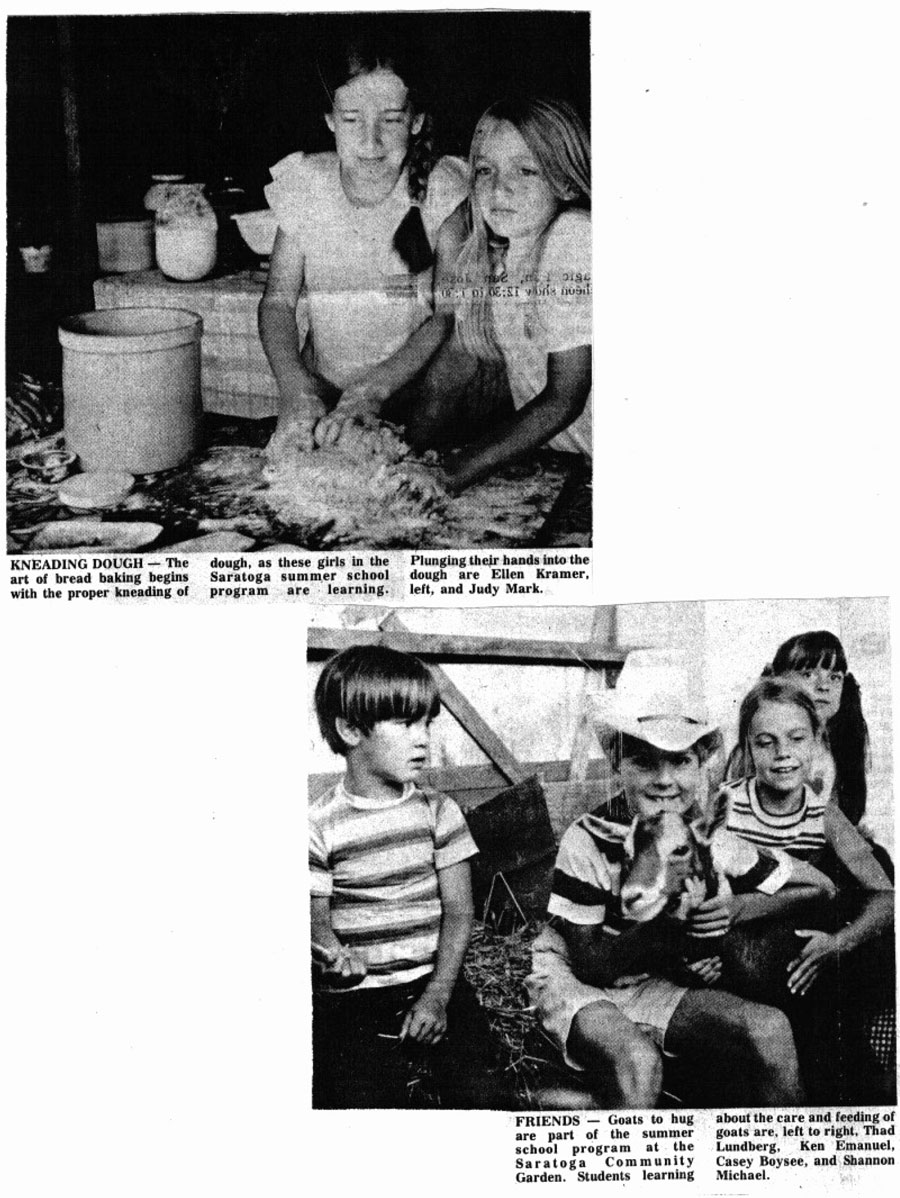 Children at the Saratoga Community Garden part 2