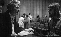 Alan after delivering a lecture at Santa Cruz
