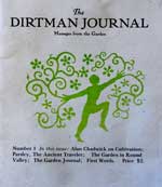 Dirtman Journal Cover, the first publication of the Alan Chadwick garden in Covelo