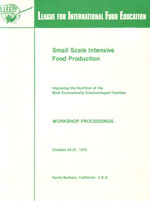 Cover, Small Scale Food Production